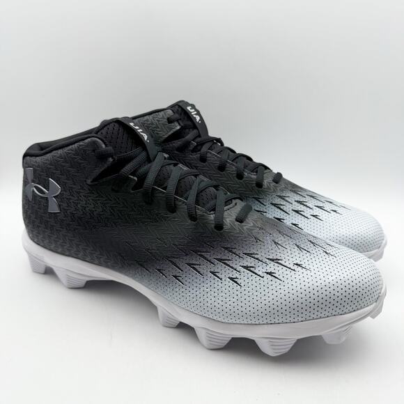 Under Armour Mens Spotlight Fran RM 4.0 Cleat US 13 M EU 47.5 White Black EUC main image 5